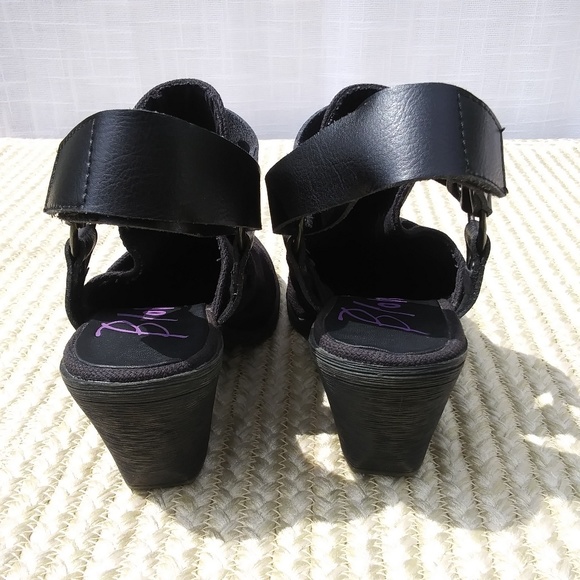 Blowfish Malibu Open Back Booties Sz 7.5 - Picture 4 of 8